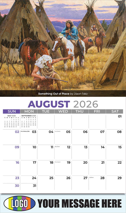 2026 Business Promo Calendar - Spirit of the West - August - Something Out of Place by Jason Tako