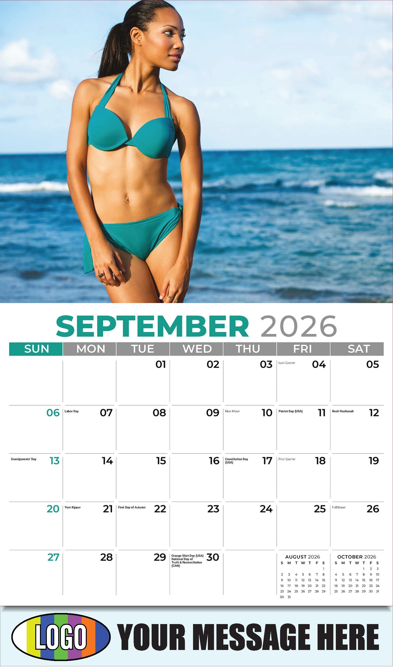 2026 Business Promo Calendar - Swimsuits - September