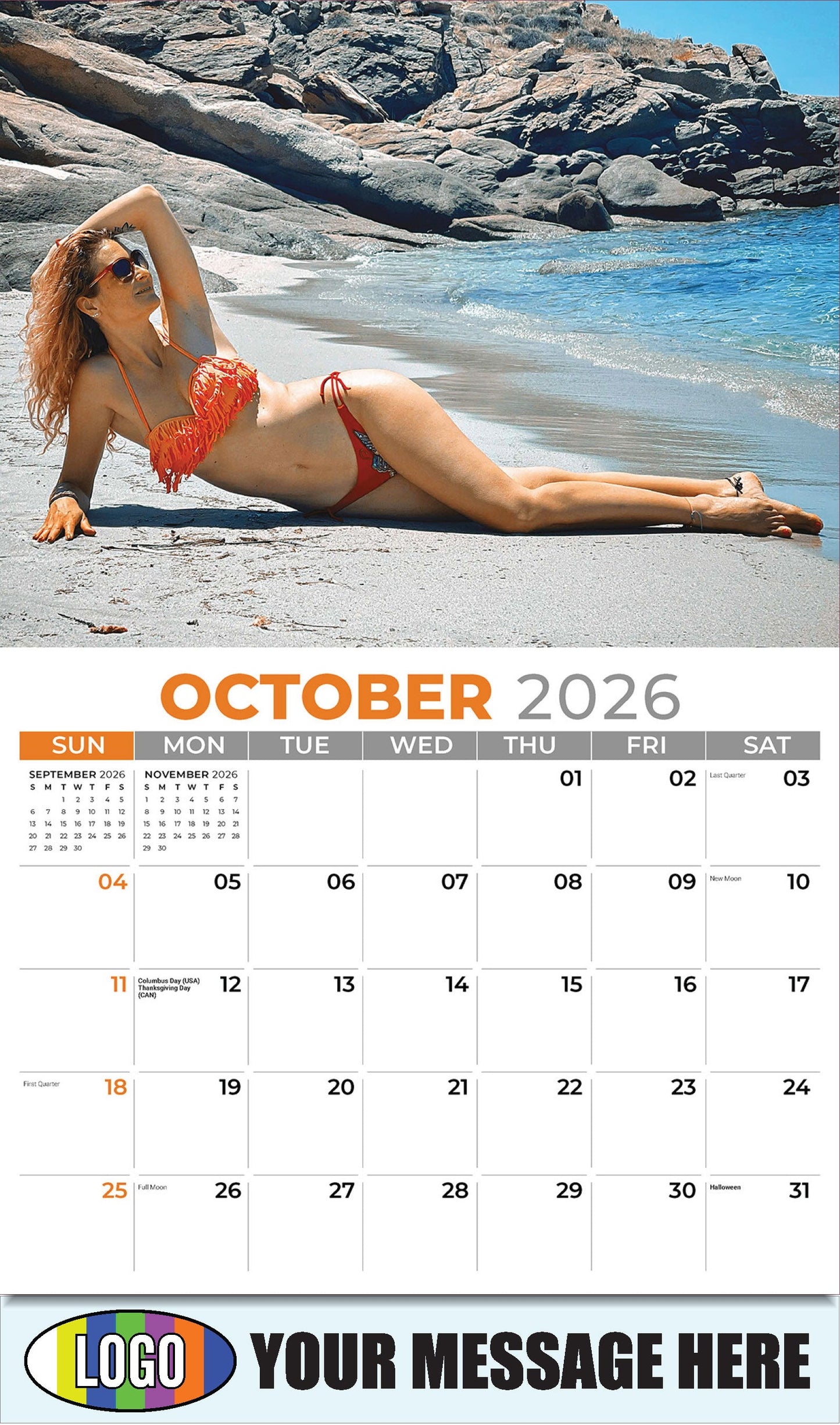 2026 Business Promotion Calendar - Swimsuits - October