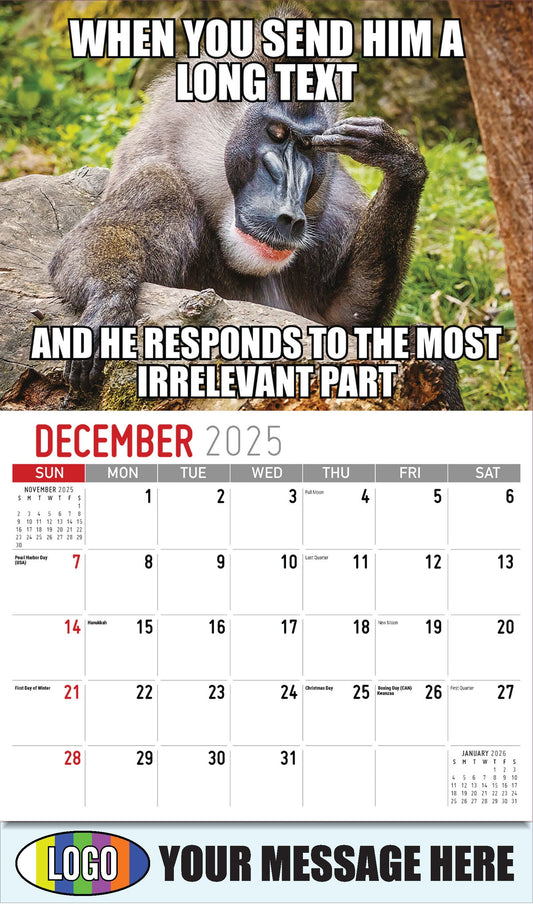 2026  Business Promotional Calendar - The Memeing of Life - December_a