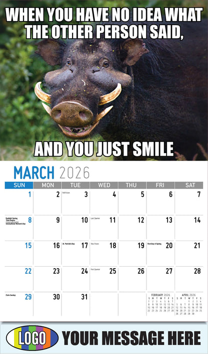 2026  Business Promotional Calendar - The Memeing of Life - March