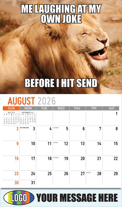 2026  Business Promo Calendar - The Memeing of Life - August