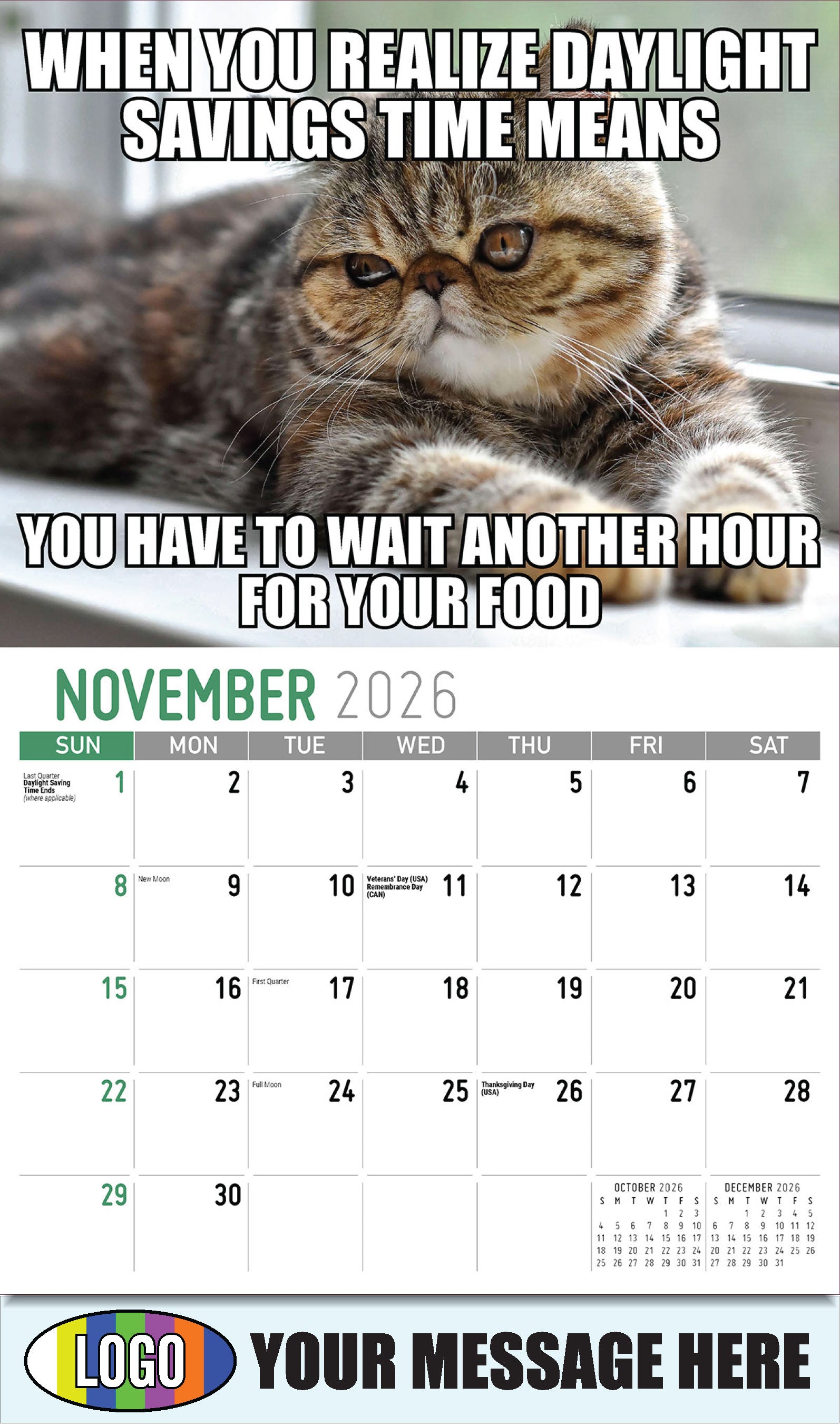 2026  Business Promotion Calendar - The Memeing of Life - November