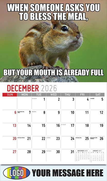 2026  Business Promotion Calendar - The Memeing of Life - December