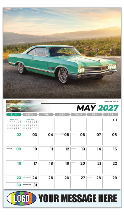 2027 Business Advertising Calendar - GM Classics - 1973 Chevrolet Camaro RS - May
