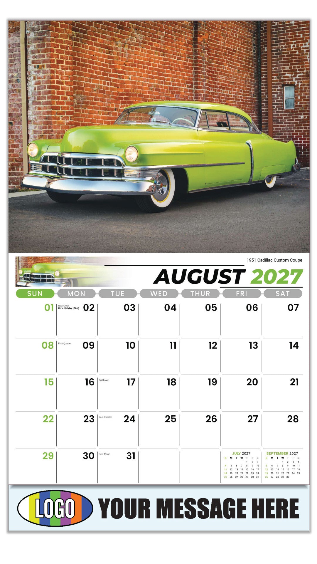 2027 Business Promo Calendar - GM Classics -  - August