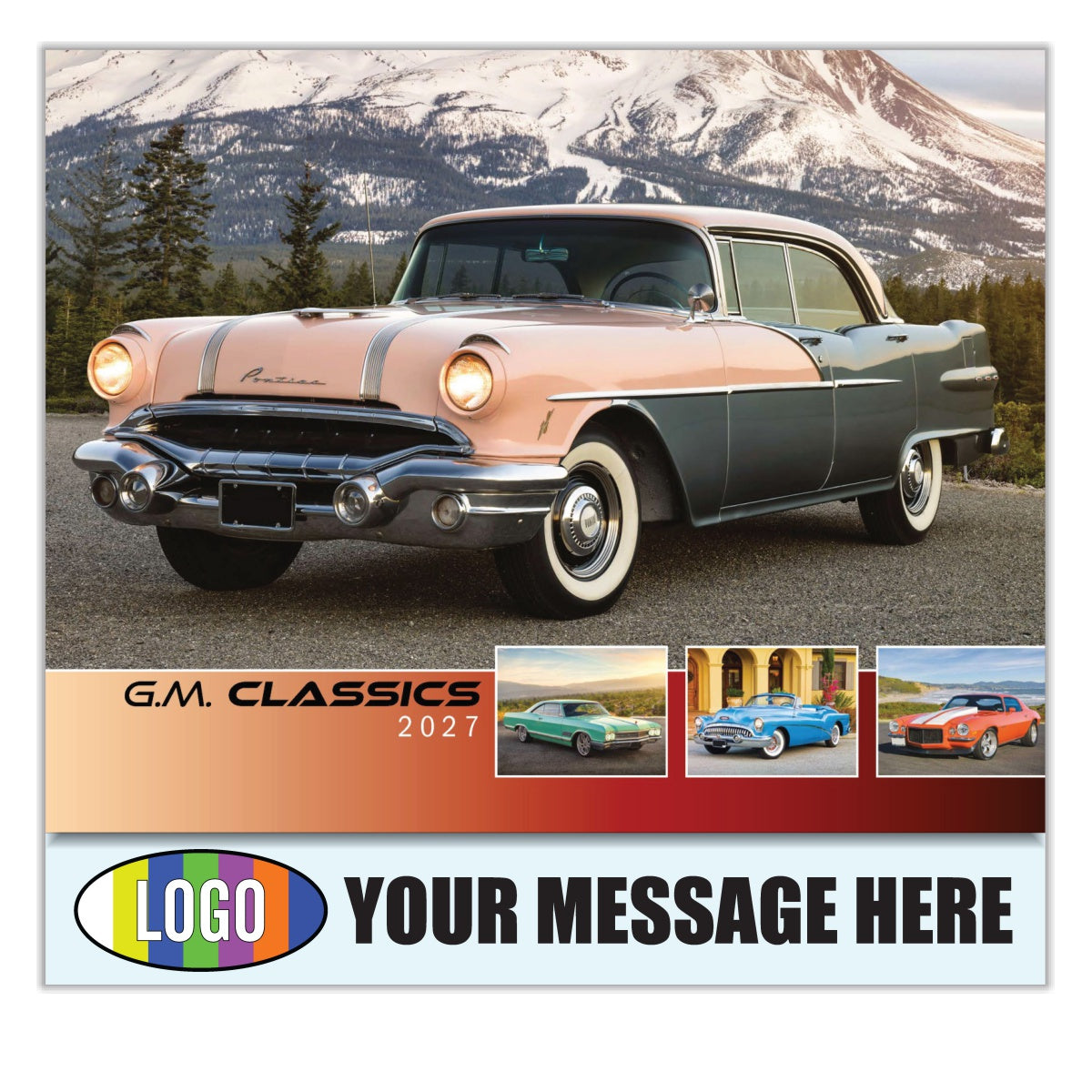 2027 Business Promo Calendar - GM Classics - Printed with your Logo, Name and message