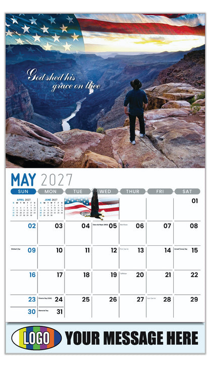 2027 Business Advertising Calendar - America the Beautiful  - May