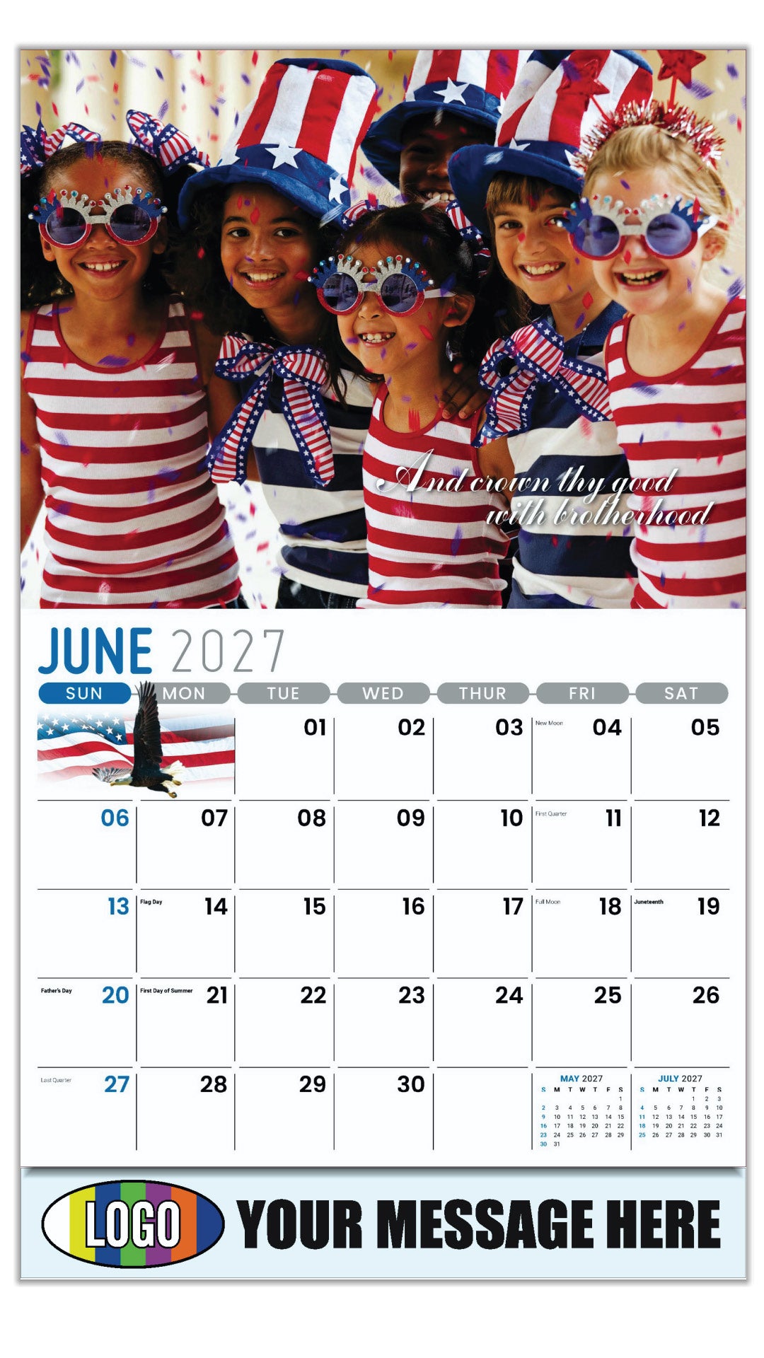 2027 Business Promo Calendar - America the Beautiful  - June