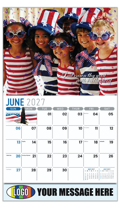 2027 Business Promo Calendar - America the Beautiful  - June
