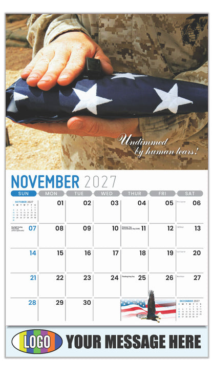 2027 Business Promotion Calendar - America the Beautiful  - November