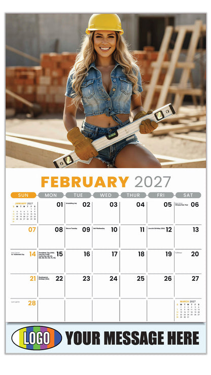 2027 Business Promotional Calendar - Building Bades - February