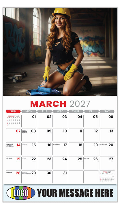 2027 Business Promotional Calendar - Building Bades - March