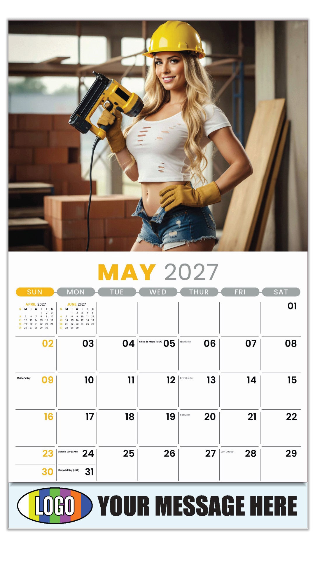 2027 Business Advertising Calendar - Building Bades - May
