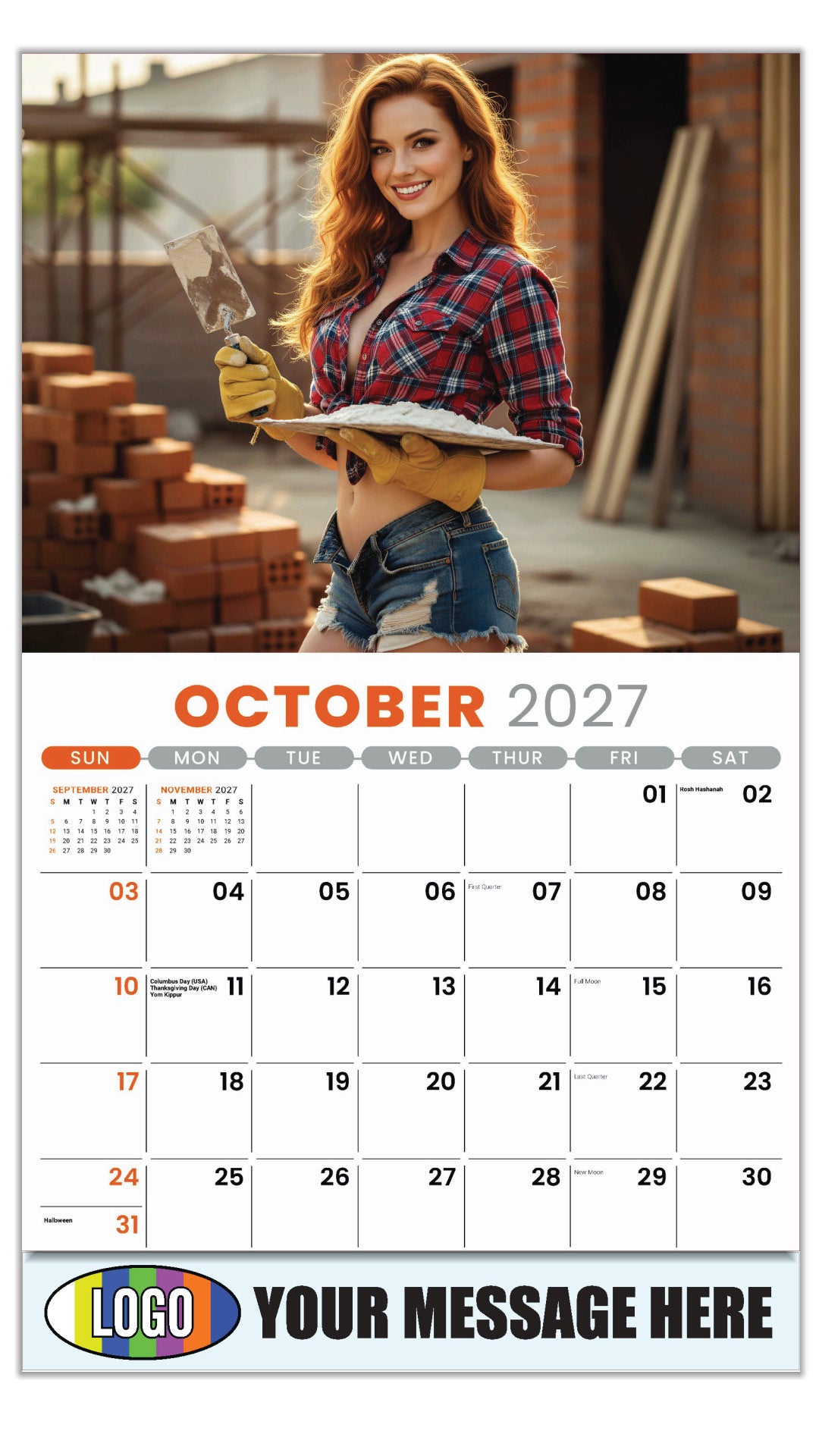 2027 Business Promotion Calendar - Building Bades - October