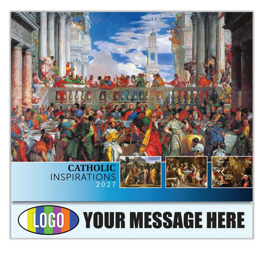 2027 Business Promotion Calendar - Catholic Inspirations - Printed with your Logo, Name and message