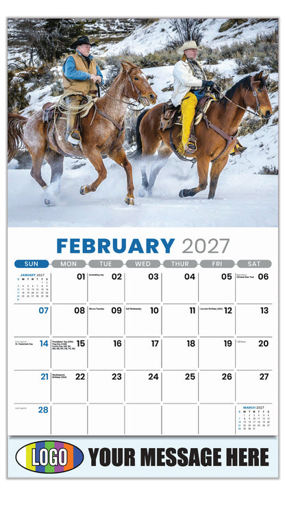 2027 Business Promotional Calendar - Country Spirit - February