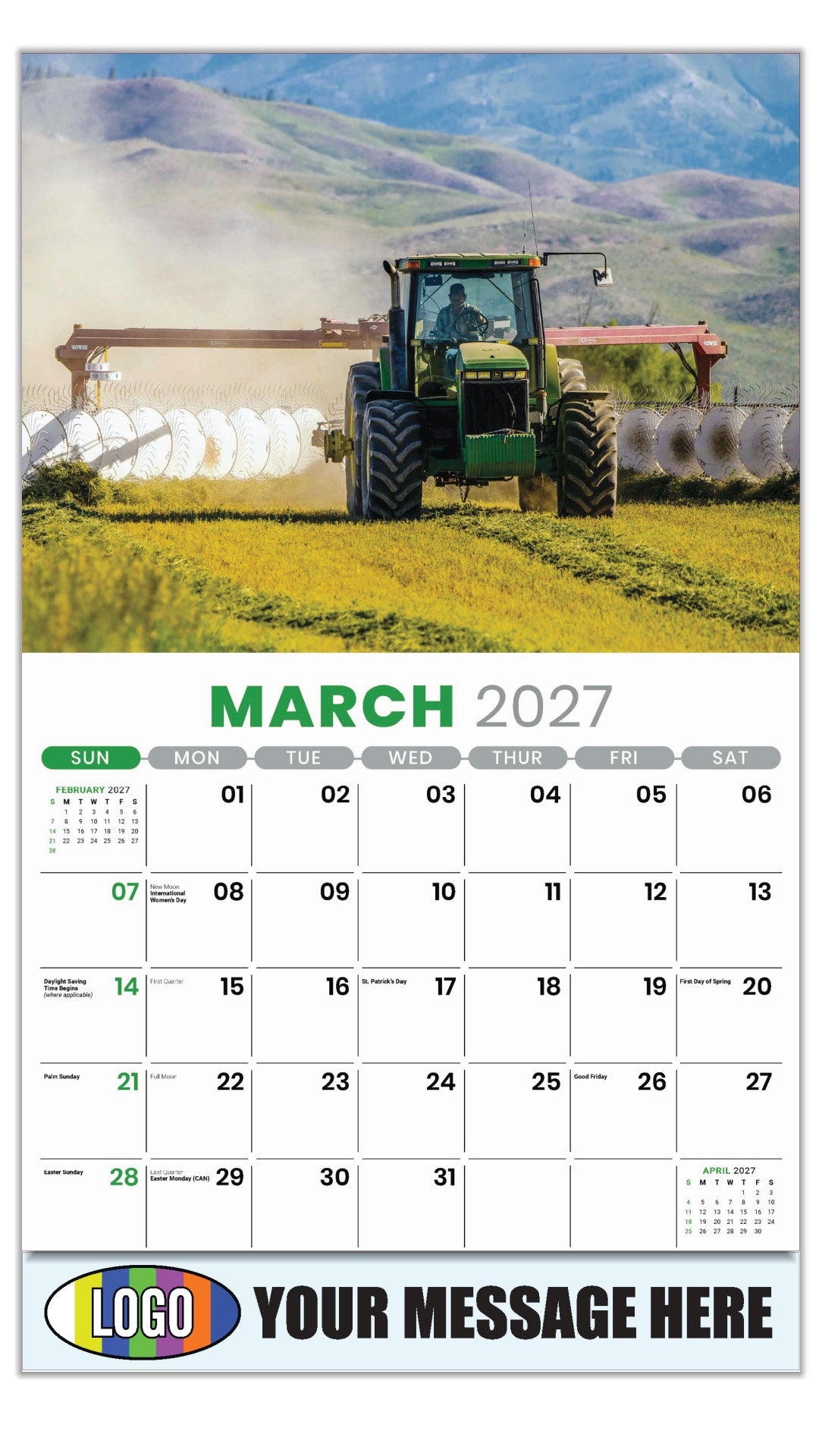 2027 Business Promotional Calendar - Country Spirit - March