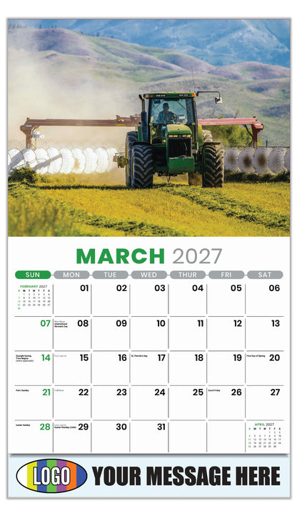 2027 Business Promotional Calendar - Country Spirit - March