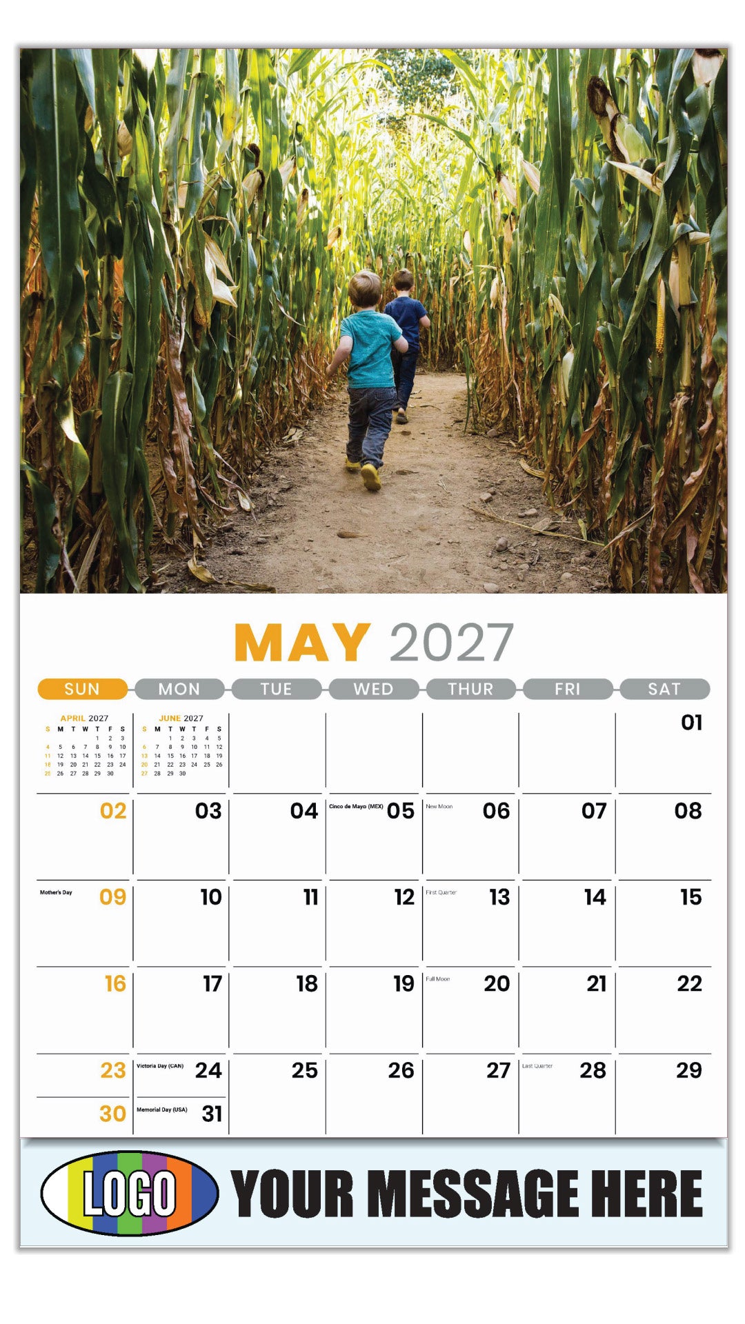 2027 Business Advertising Calendar - Country Spirit - May