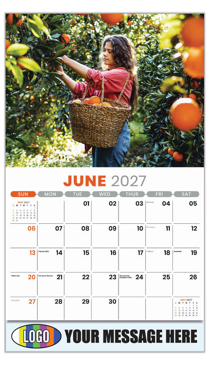 2027 Business Advertising Calendar - Country Spirit - June