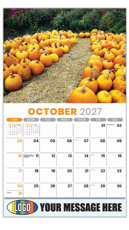 2027 Business Promotion Calendar - Country Spirit - October
