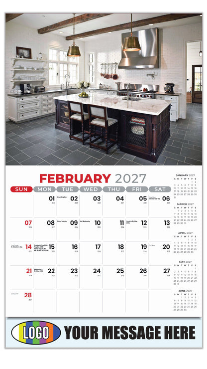 2027 Business Promotional Calendar - Decor and Design - February