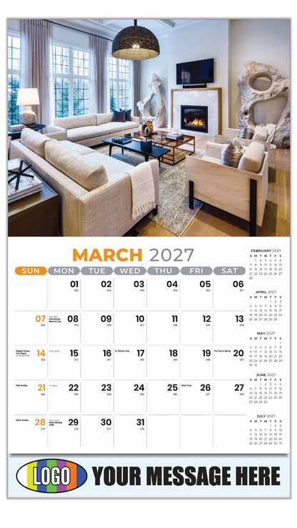 2027 Business Promotional Calendar - Decor and Design - March