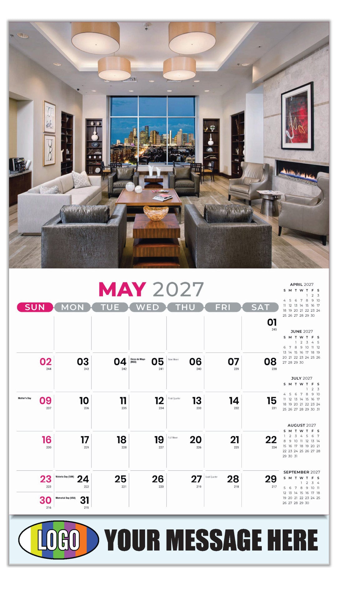 2027 Business Advertising Calendar - Decor and Design - May