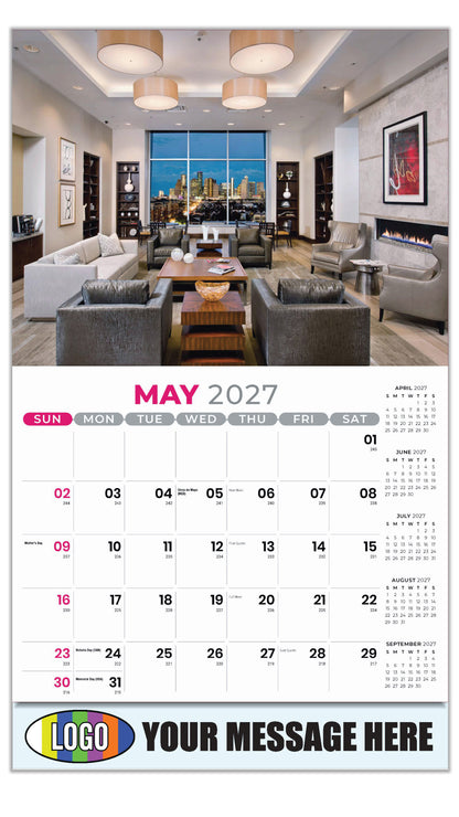 2027 Business Advertising Calendar - Decor and Design - May