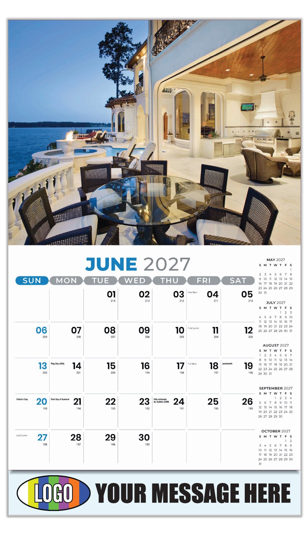 2027 Business Advertising Calendar - Decor and Design - June