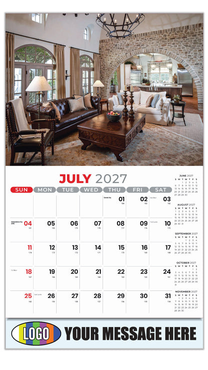 2027 Business Promo Calendar - Decor and Design - July