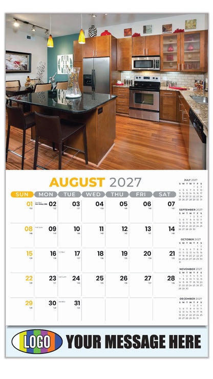 2027 Business Promo Calendar - Decor and Design - August