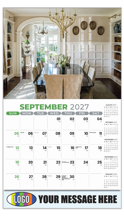 2027 Business Promo Calendar - Decor and Design - September
