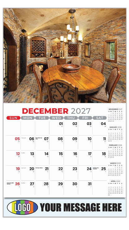 2027 Business Promotion Calendar - Decor and Design - December