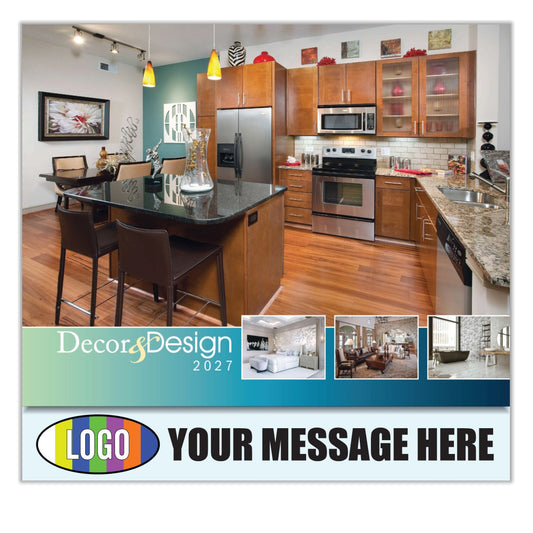 2027 Business Promotional Calendar - Decor and Design - Printed with your Logo, Name and message