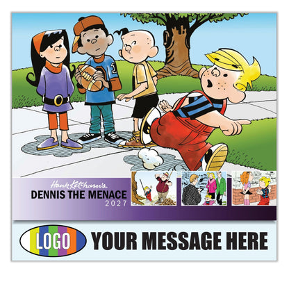 2027 Business Advertising Calendar - Dennis the Menace - Printed with your Logo, Name and message