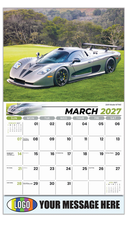 2027 Business Promotional Calendar - Exotic Cars - March - 2009 Mosler MT900