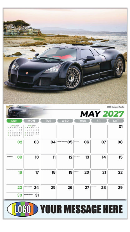 2027 Business Advertising Calendar - Exotic Cars - May - 2008 Gumpert Apollo