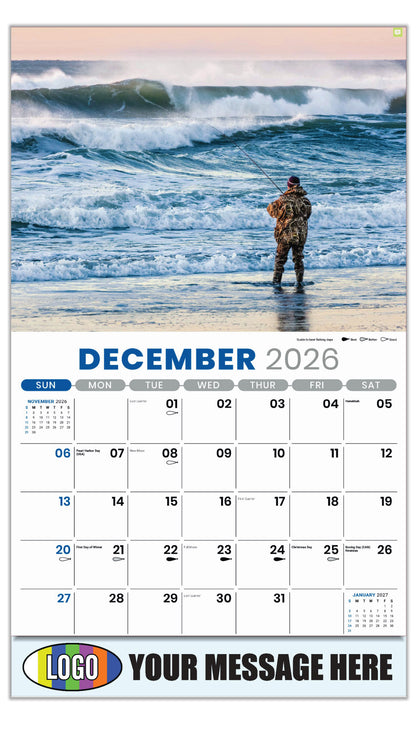 2027 Business Promotional Calendar - Fishing and Hunting - December_a