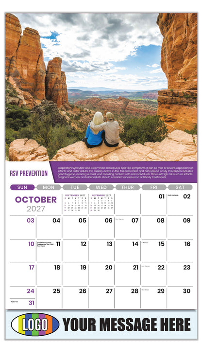 2027 Business Promotion Calendar Health Tips - October - RSV Prevention