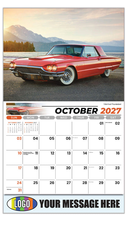 2027 Business Promotion Calendar - Henry's Heritage FORD Cars -  - October