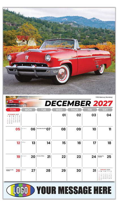 2027 Business Promotion Calendar - Henry's Heritage FORD Cars -  - December