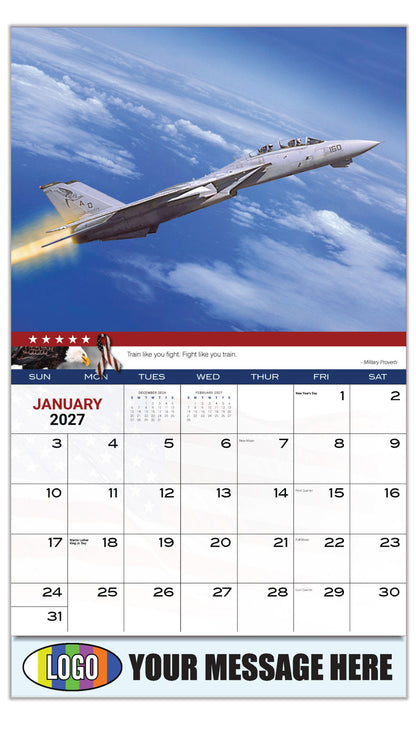 2027 Business Promotional Calendar - Home of the Brave - January