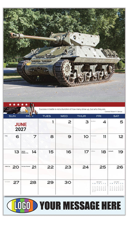 2027 Business Advertising Calendar - Home of the Brave - June