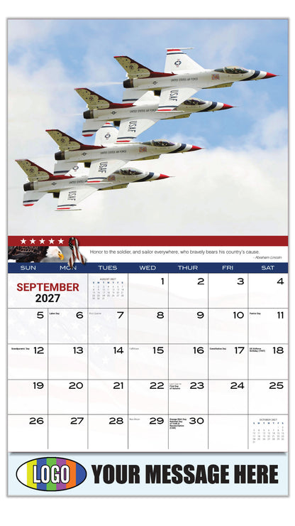 2027 Business Promo Calendar - Home of the Brave - September