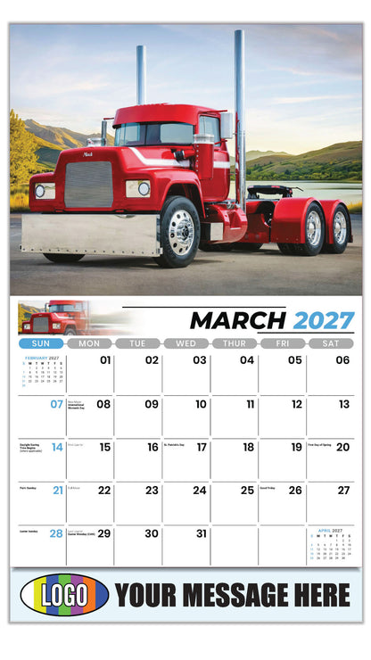 2027 Business Promotional Calendar - Kings of the Road - Mack - March