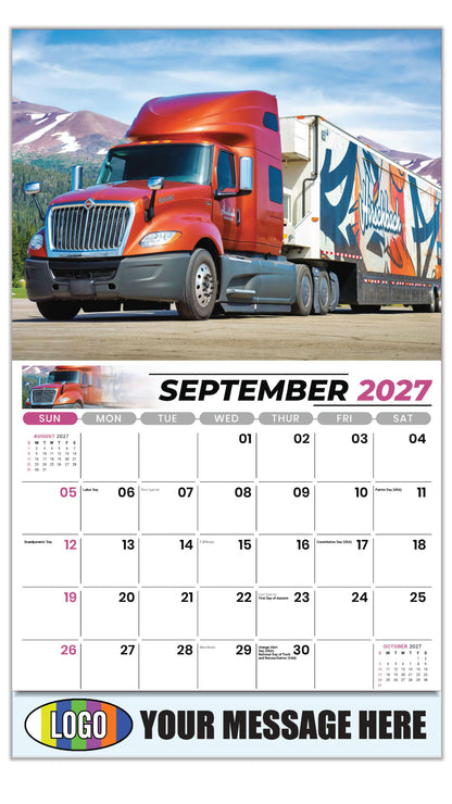 2027 Business Promo Calendar - Kings of the Road - International - September