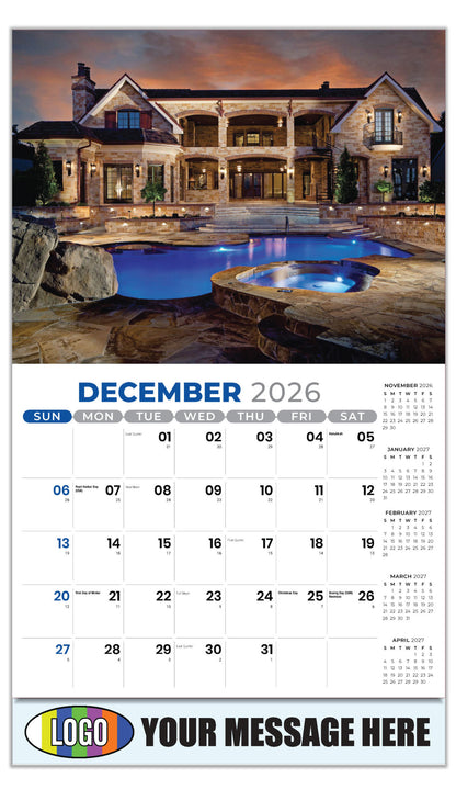 2027 Business Promotional Calendar - Luxury Homes - December_a