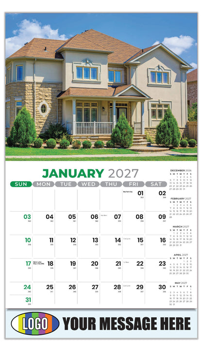 2027 Business Promotional Calendar - Luxury Homes - January